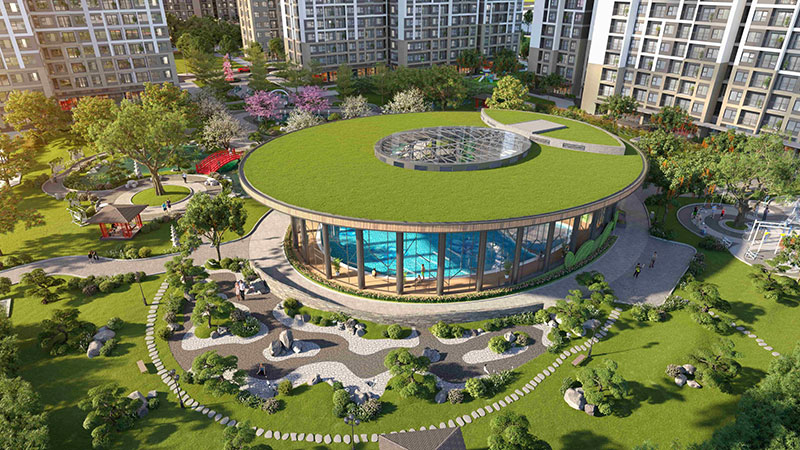 Bể bơi bốn mùa Metrolines The Sakura Vinhomes Smart City