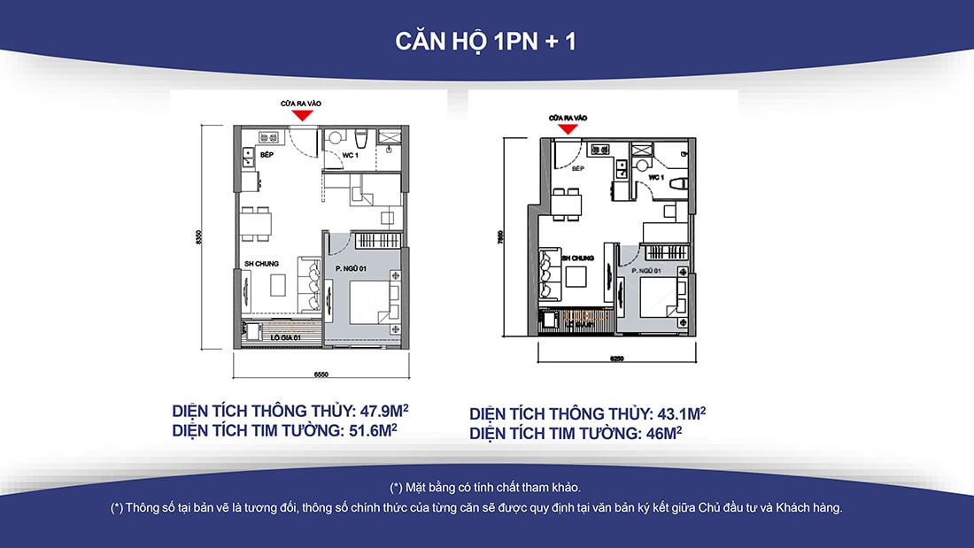 Căn hộ 1 phòng ngủ tại Vinhomes Smart City
